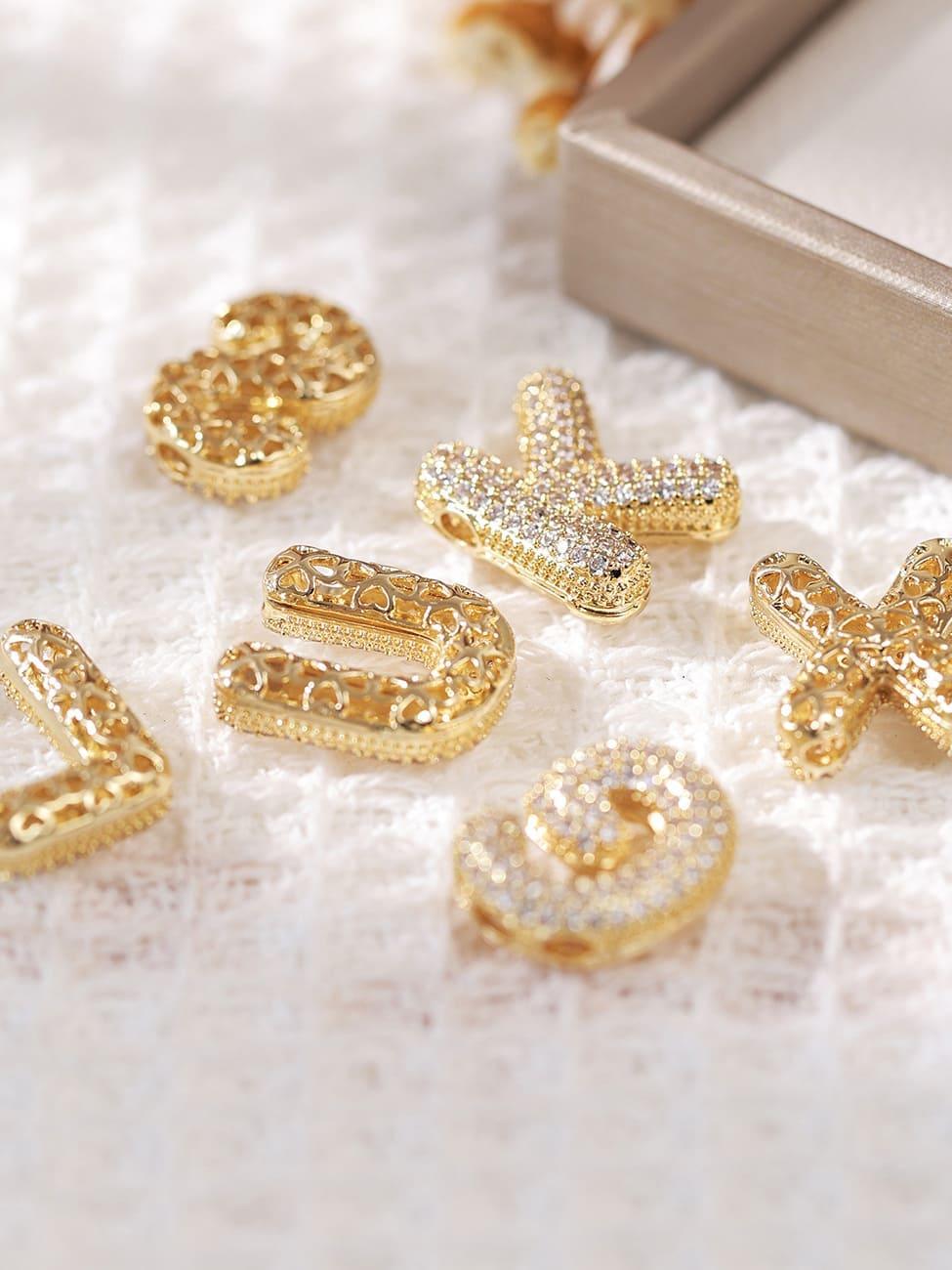 Pavl Bubble Letter Monogram Necklace