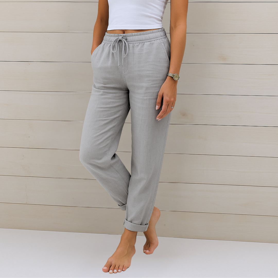 Adrianna™ Premium Linen Stretch Trousers
