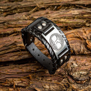 Silver+Black Leather