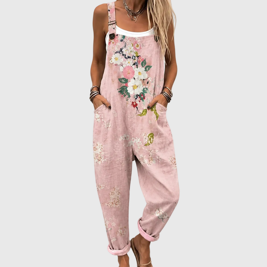 Hannah™ - Pink Floral Overall