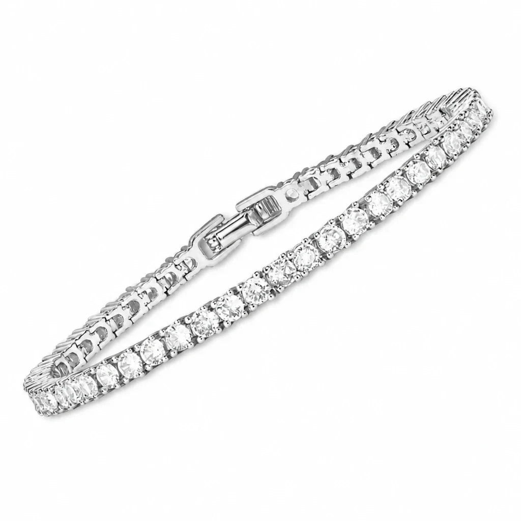 Crystals Tennis Gold Bracelet