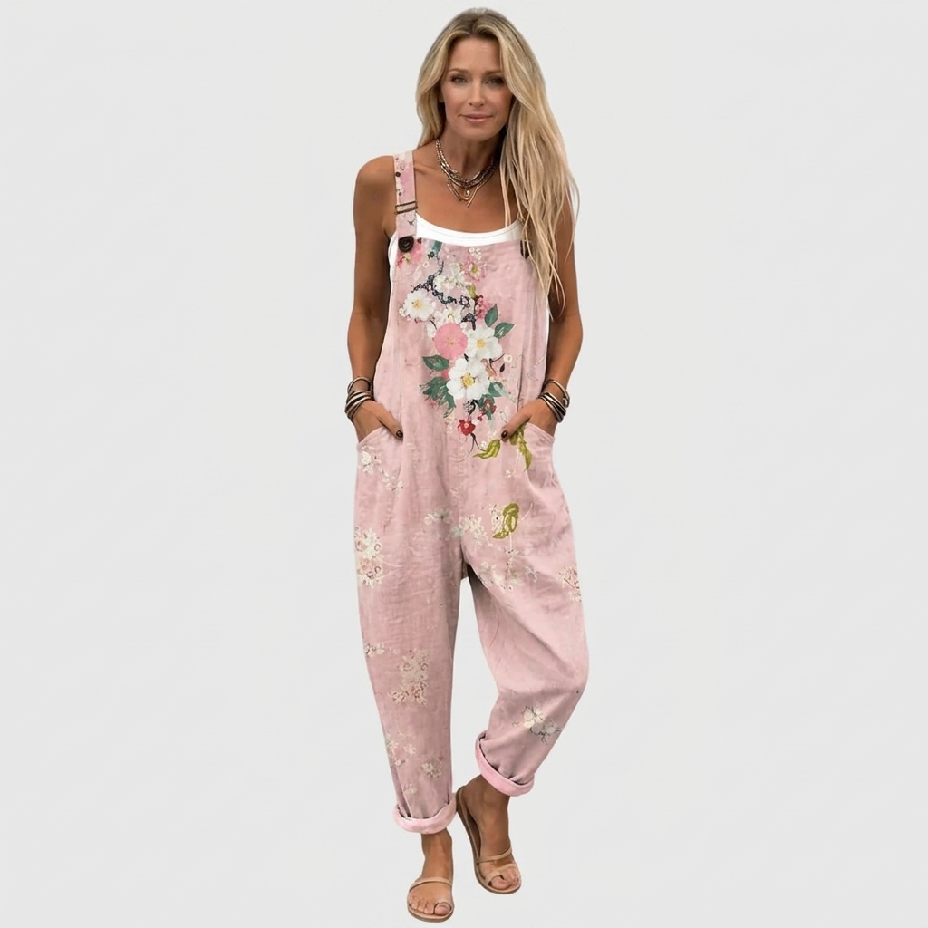 Hannah™ - Pink Floral Overall