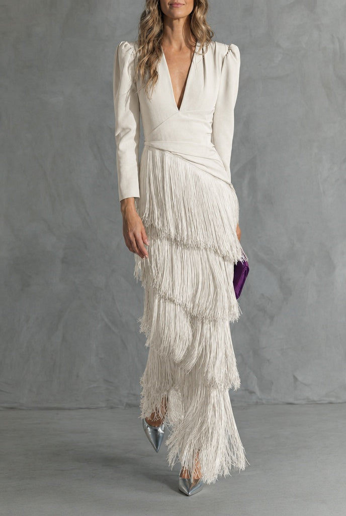 Lana™ | Fringed Tiered Maxi Dress