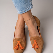 Brown and orange