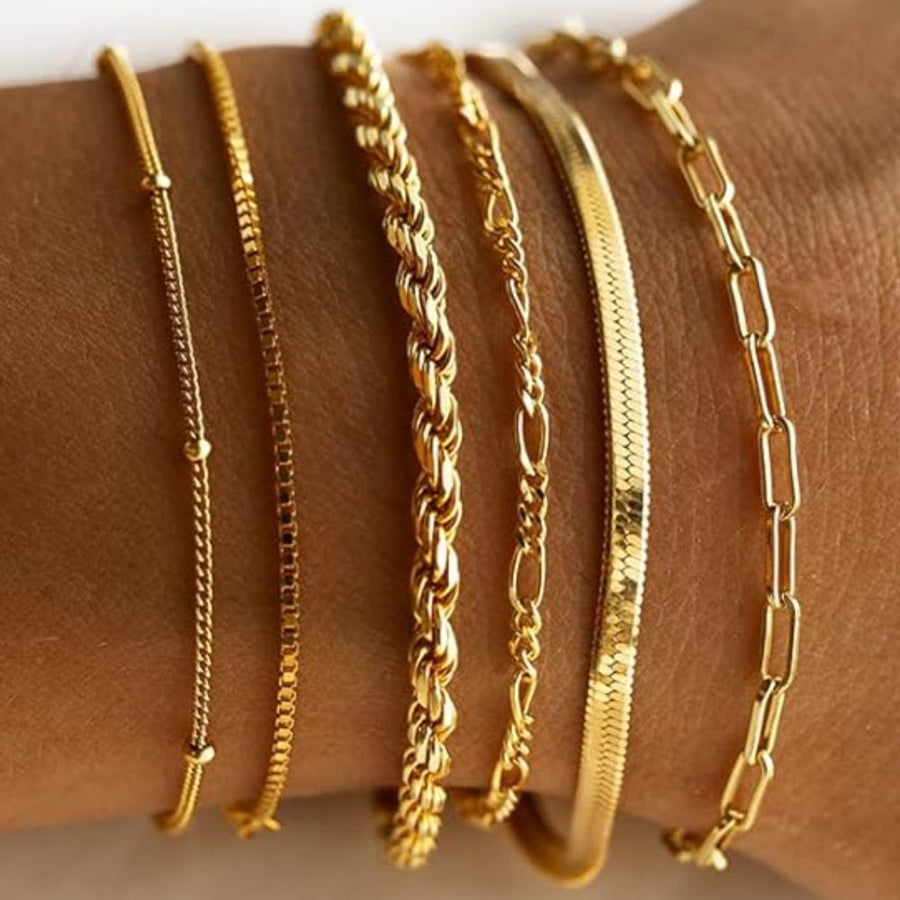 Classic Gold Bracelet Set