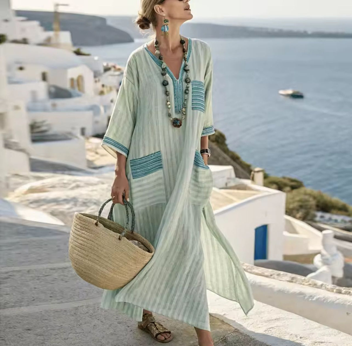 Maryll™ – Elegant Long Strand Dress