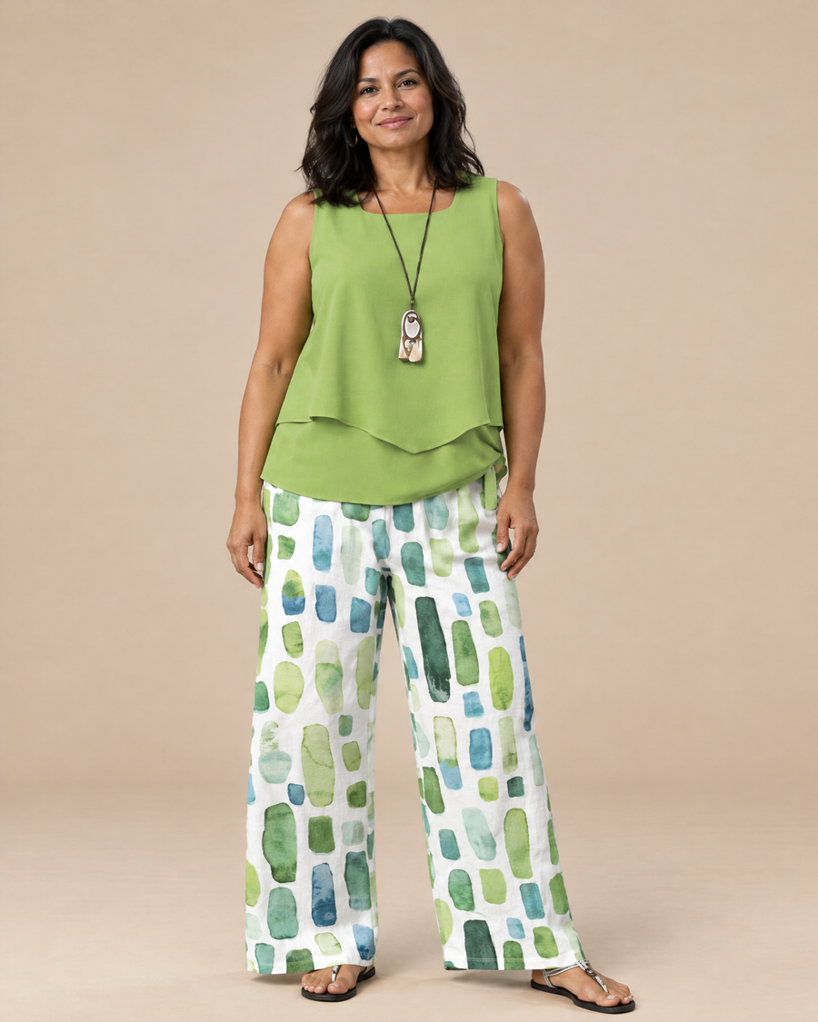 lily fresh meadow set in a light beige studio